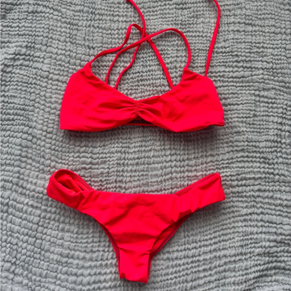Billabong Vibrant Red Bikini Set